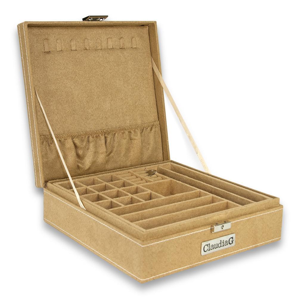 Perssia LuxeVault™ Jewelry Box — Lockable Organizer with Removable Tray Elegant protection. Timeless organization. Designed for your most treasured pieces. - PERSSIA