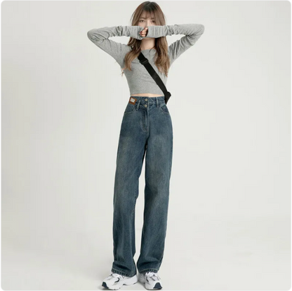Perssia VintageRise™ Wide Leg Jeans Women's High Waist - PERSSIA