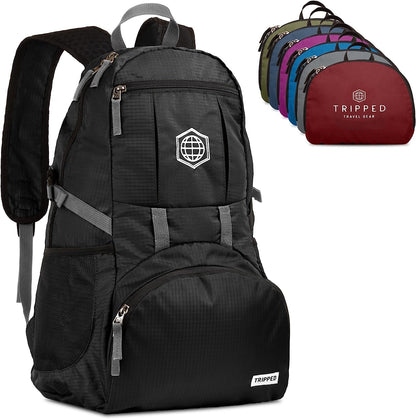 Traveling Backpack- Foldable Collapsible Lightweight Backpack for Travel (Green) 35 Liters