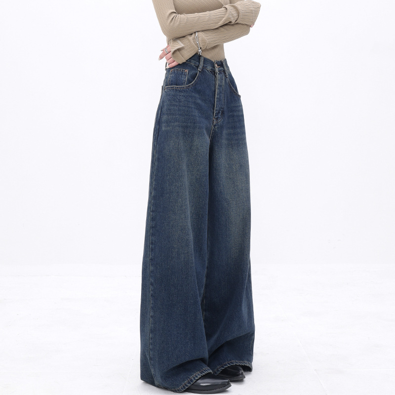 Perssia VintageFlow™ Wide Leg Jeans Loose Washed Wide Leg Jeans for Women - PERSSIA