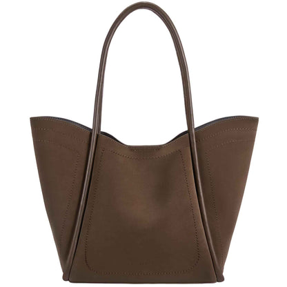 Perssia BostanTerra™ — Vegan Leather Work Tote (Coffee Brown | Large Capacity | Travel‑Ready)