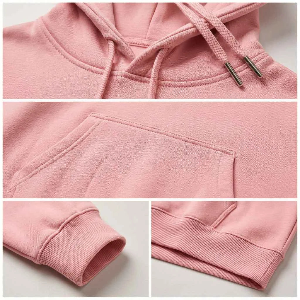 Drawstring Dropped Shoulder Hoodie-Tre(INT8D)