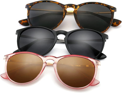 Premium Vintage round Sunglasses for Women Men Classic Retro Trendy Style