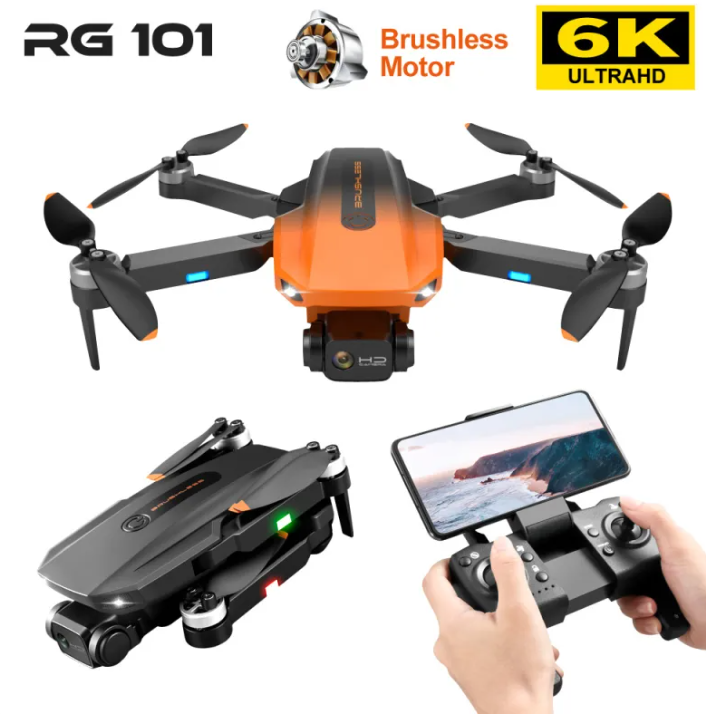 Perssia SkyMaster™ RG101 — 6K Dual‑Camera GPS Brushless Drone - PERSSIA