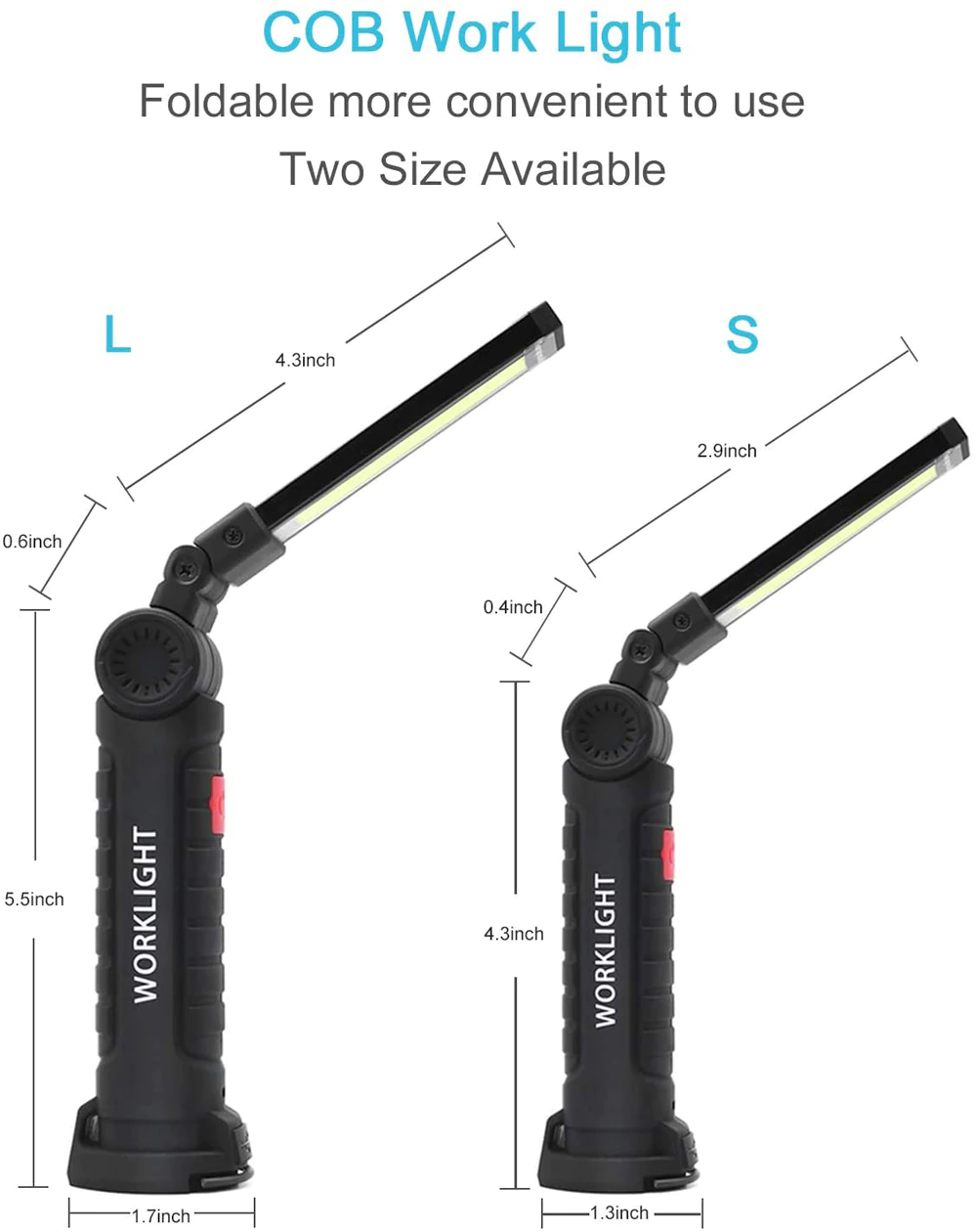 Perssia WorkBeam 360™ Magnetic Rechargeable Light