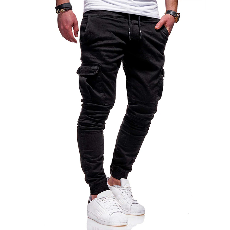 Men's Casual Joggers Pants Sweatpants Cargo Combat Loose Sport Workout Trousers-US