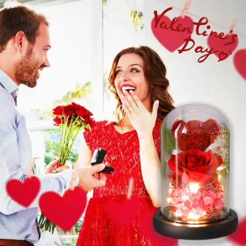 Perssia EternalGlow™ Rose & Teddy Gift Box with LED Lights - PERSSIA