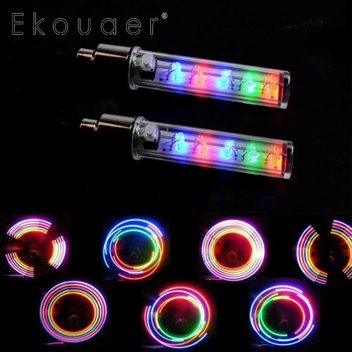 Perssia WheelGlow™ 5‑LED Valve Cap Lights for Bikes - Valve Cap Lights" - PERSSIA
