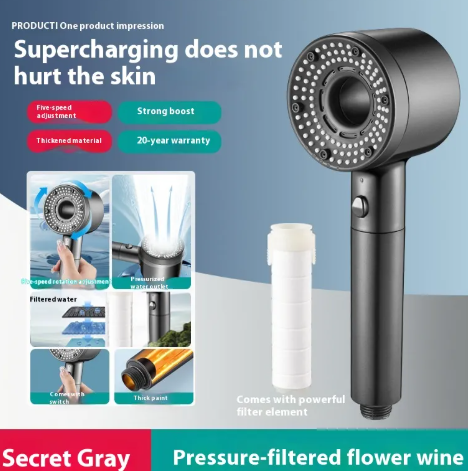 Perssia AquaStop™ One‑Click Water Stop Shower Head - PERSSIA