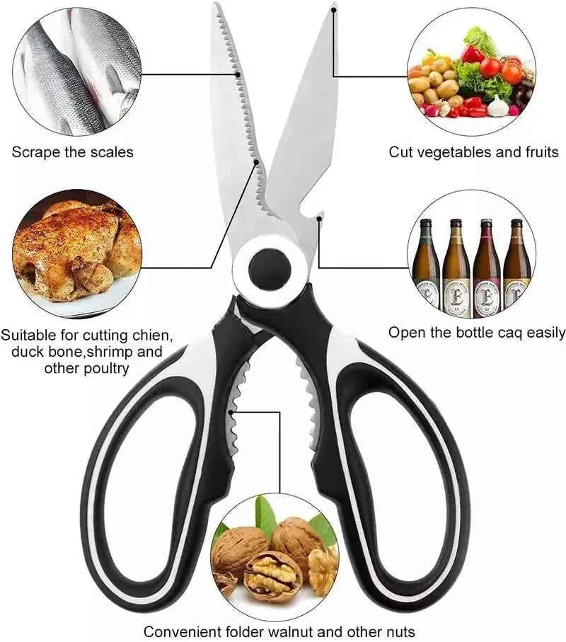 Perssia SteelEdge Scissors — Heavy‑Duty Ultra‑Sharp Multi‑Purpose Kitchen Shears