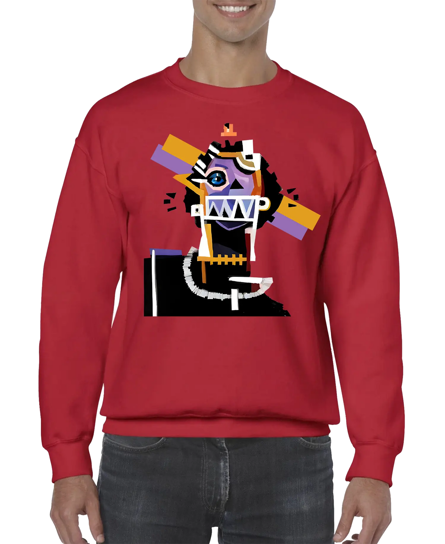 Neocubism Artwork Men Sweatshirt