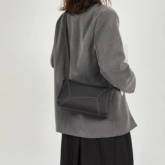 Genuine Leather Woman Bag Cowhide Shoulder Bag Soft Leather Minimalist Luxury Bags Womens High Quality 2025 Ladies Bags Handbag
