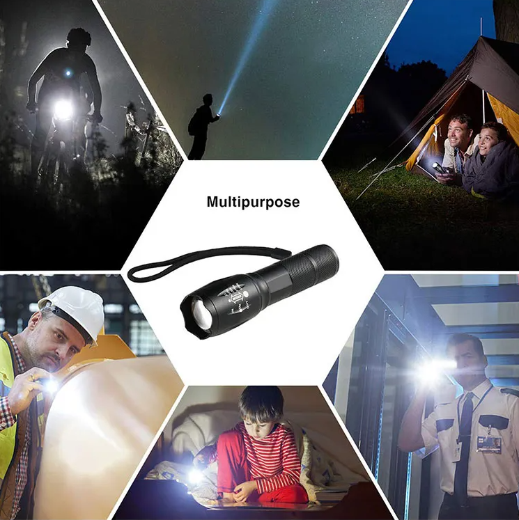 Perssia BeamForce X™ Tactical Zoom Flashlight