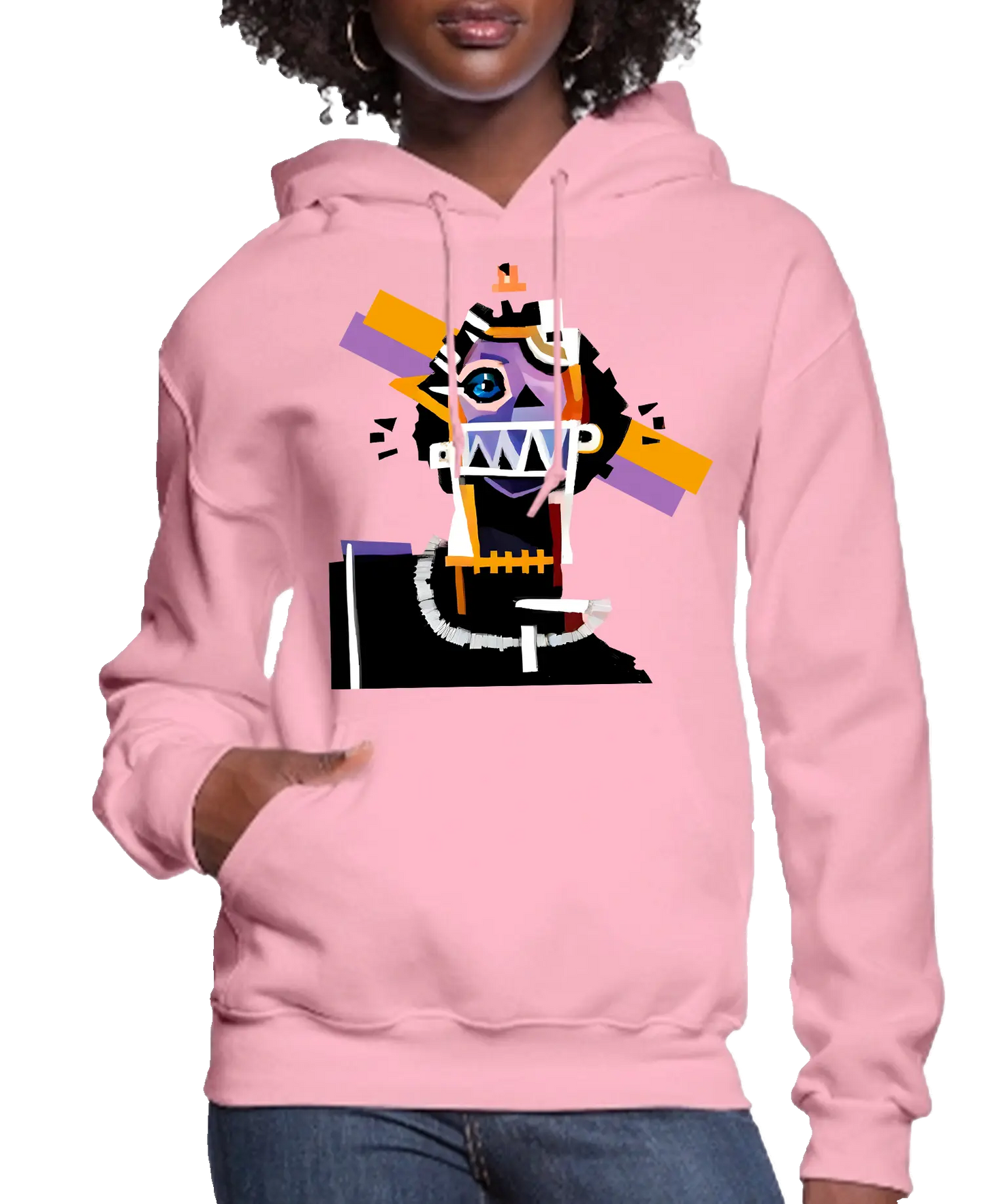 Neocubism Artwork Women Hoodie