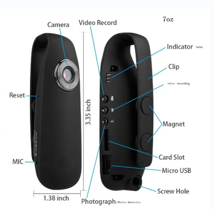 Perssia SportClip™ Pro — Hands‑Free Outdoor Collar Camera Ultra‑light. Weather‑ready. Built for athletes, creators, and adventurers. - PERSSIA
