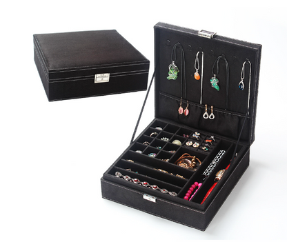 Perssia LuxeVault™ Jewelry Box — Lockable Organizer with Removable Tray Elegant protection. Timeless organization. Designed for your most treasured pieces. - PERSSIA