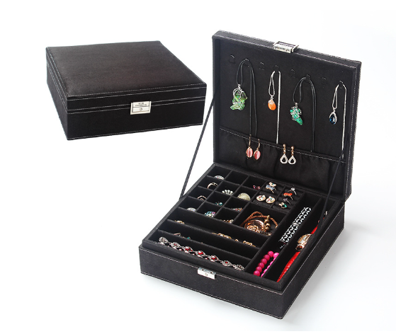 Perssia LuxeVault™ Jewelry Box — Lockable Organizer with Removable Tray Elegant protection. Timeless organization. Designed for your most treasured pieces. - PERSSIA