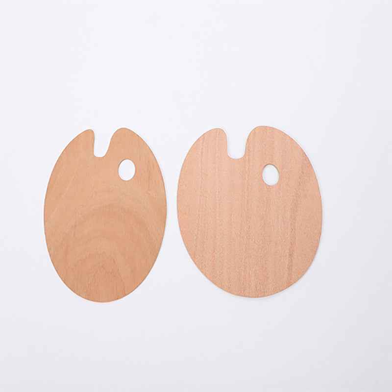 Perssia ArtWood Palette – Essential Oval Wooden Painting Mixer