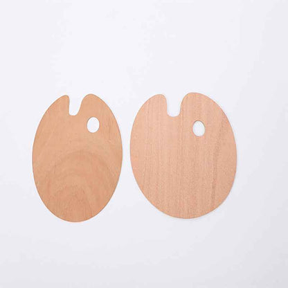 Perssia ArtWood Palette – Essential Oval Wooden Painting Mixer