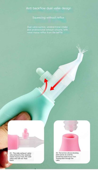 Perssia BabyBreathe Aspirator — Anti‑Reflux Newborn Nasal Cleaner