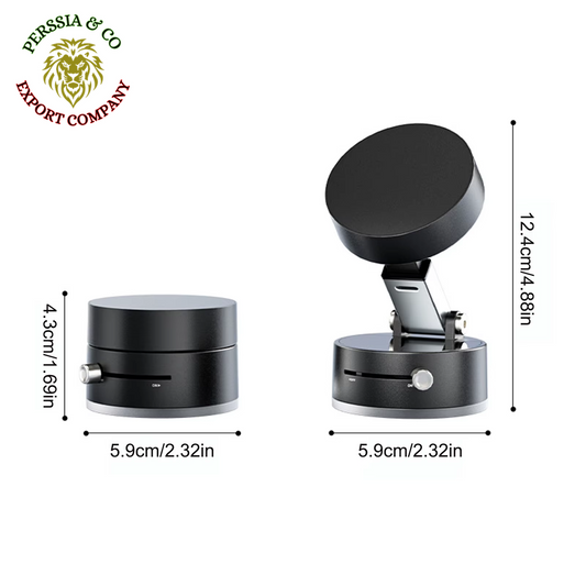 Vacuum Suction Cup Magnetic Car Phone Holder Double-Sided Foldable Magnetic Auto Phone Bracket for Car Interior Accessories