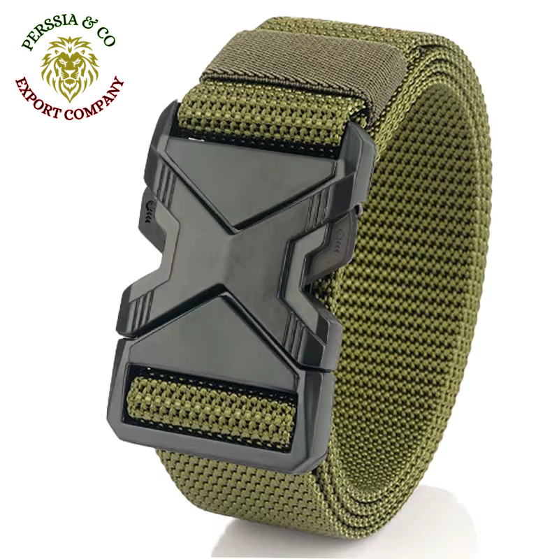 The New Men'S 125Cm Buckle Belt Nylon Braided Lightweight Breathable Daily Commuter Men'S Belt