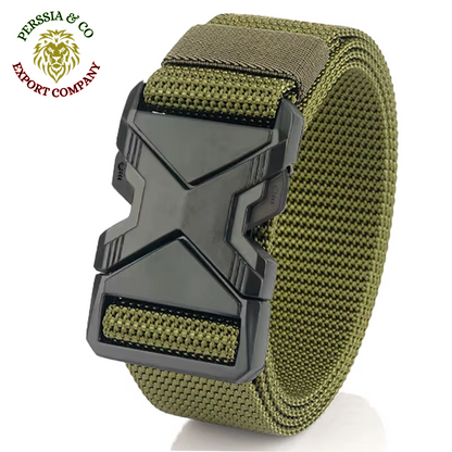 The New Men'S 125Cm Buckle Belt Nylon Braided Lightweight Breathable Daily Commuter Men'S Belt