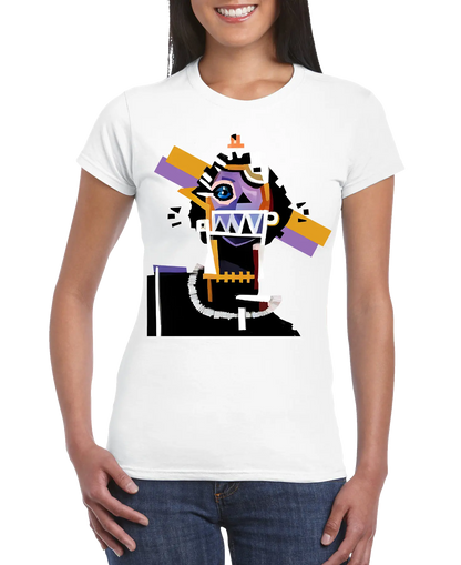 Neocubism Artwork Women Slim Fit T-shirt