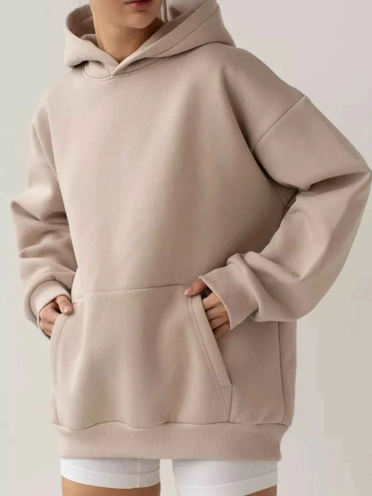 Kangaroo Pocket Long Sleeve Hoodie-Tre(INT8D)