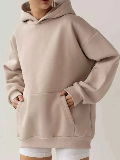 Kangaroo Pocket Long Sleeve Hoodie-Tre(INT8D)