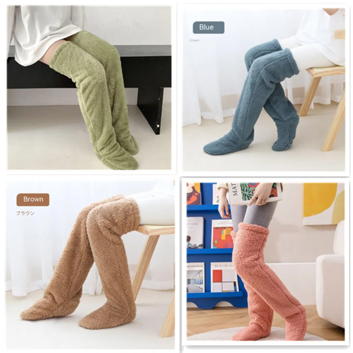 Perssia FuzzKnee™ Over‑Knee Warm Socks — Ultra‑Soft Winter Comfort - PERSSIA
