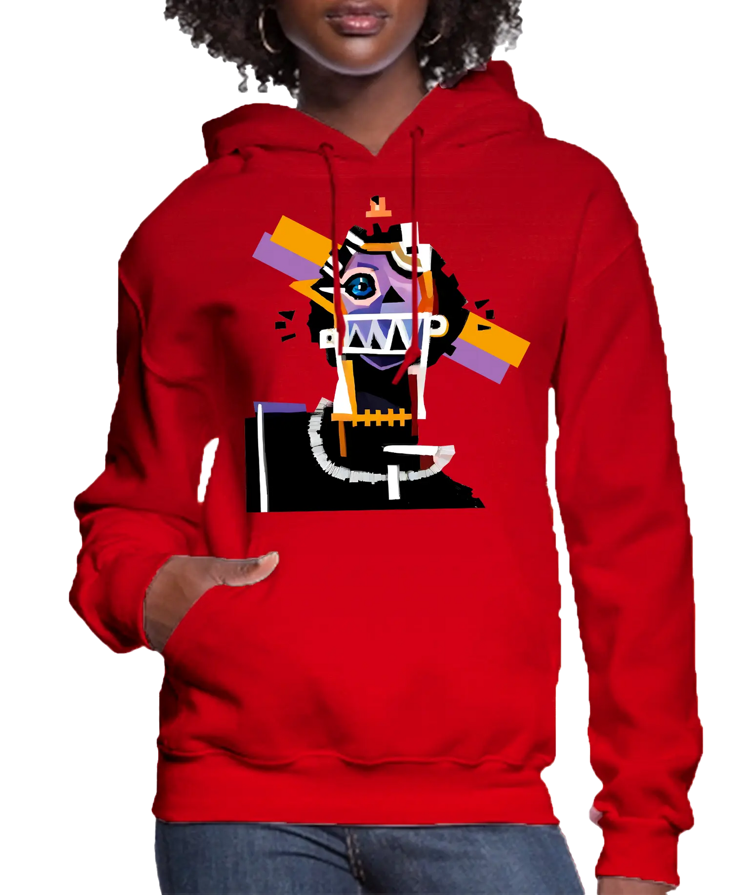 Neocubism Artwork Women Hoodie