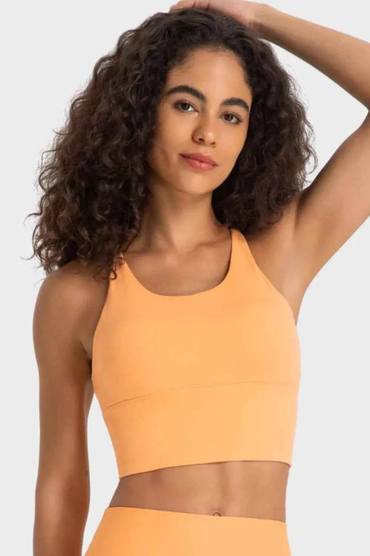 Millennia Crisscross Back Ladder Detail Sports Bra- TreUS