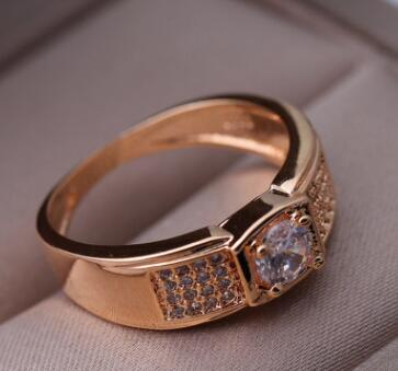 Perssia GeoLuxe™ Gold‑Plated Geometric Ring for Women - PERSSIA