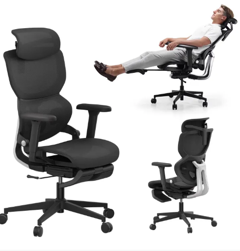 Perssia ErgoLounge™ Office Chair with Footrest - PERSSIA