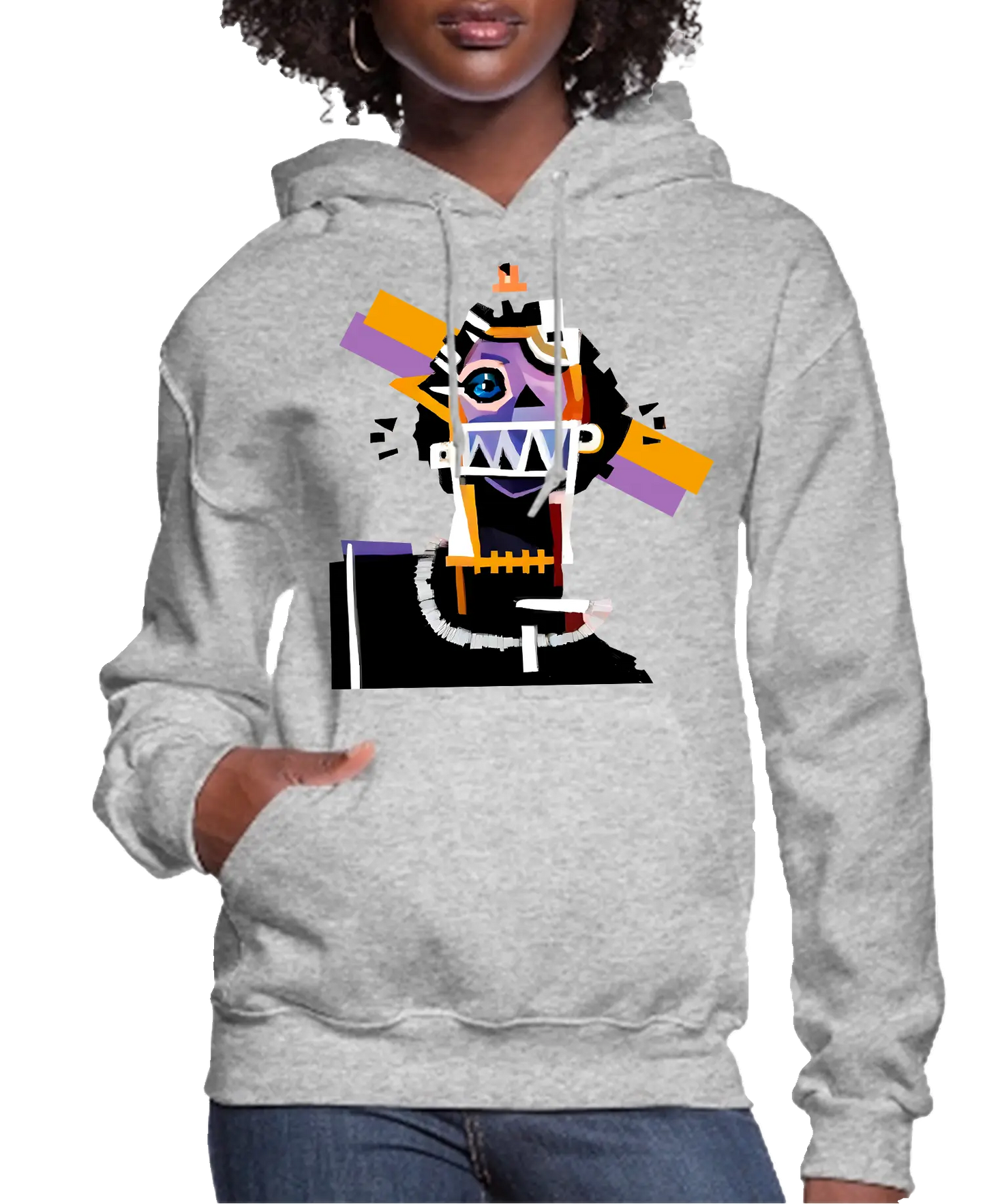 Neocubism Artwork Women Hoodie