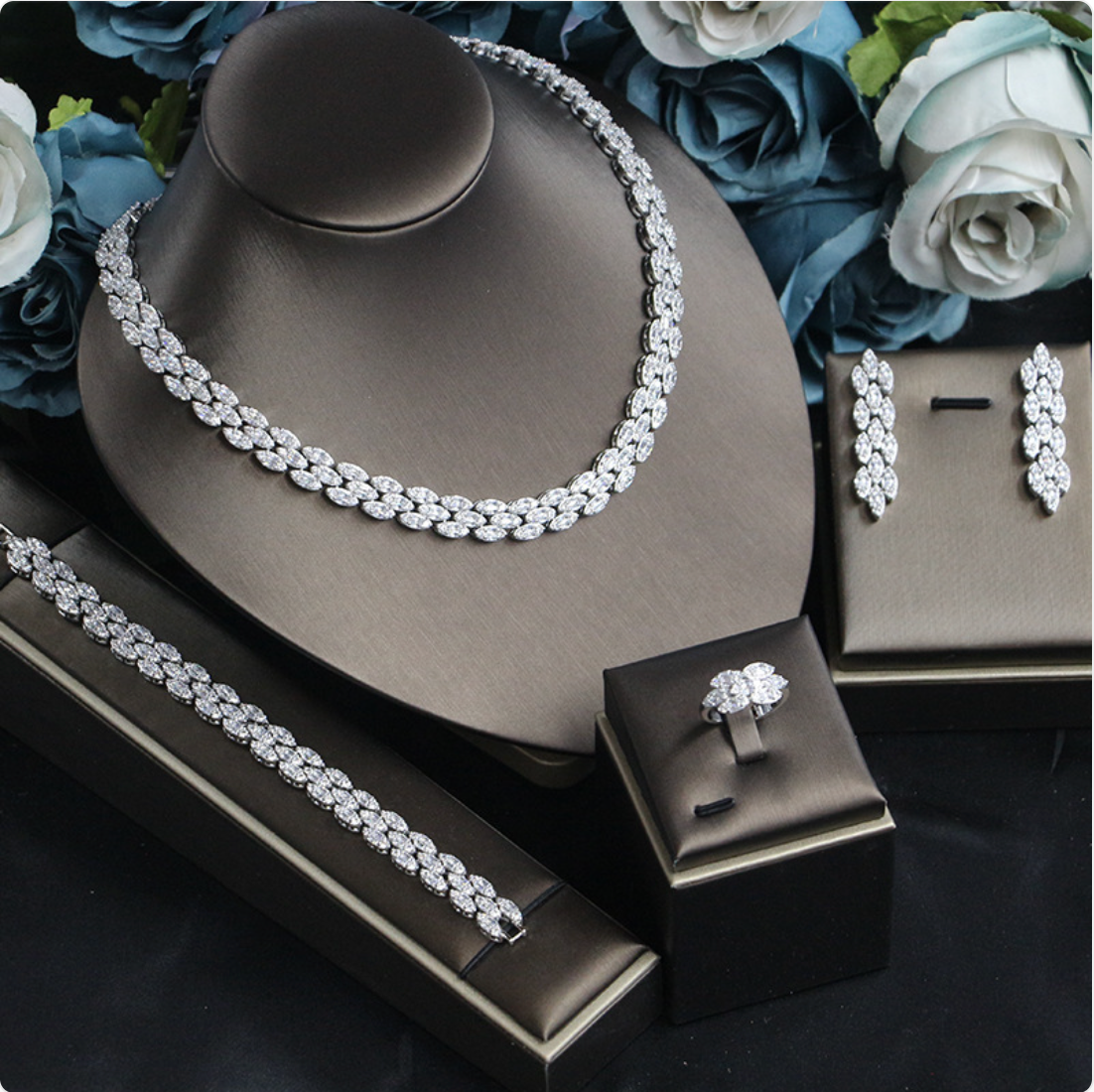 Perssia FloraElegance™ Wedding Jewelry Set - PERSSIA