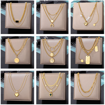 Perssia PearlMuse™ Long Layered Sweater Chain Necklace - PERSSIA