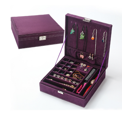 Perssia LuxeVault™ Jewelry Box — Lockable Organizer with Removable Tray Elegant protection. Timeless organization. Designed for your most treasured pieces. - PERSSIA