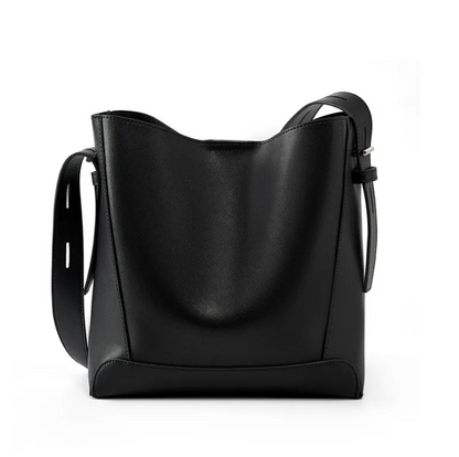 Perssia Veloura Luxe Genuine Leather Shoulder Bag — Timeless Everyday Elegance