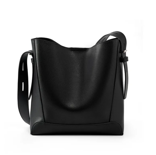 Perssia Veloura Luxe Genuine Leather Shoulder Bag — Timeless Everyday Elegance