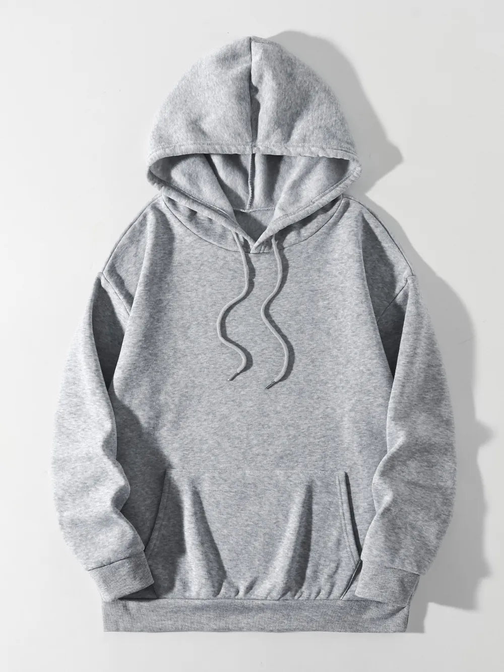 Gray hoodie on a white background
