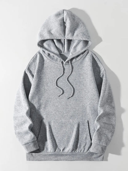 Gray hoodie on a white background