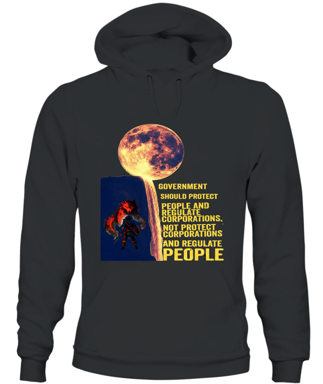 Moonfall Rebellion – Premium Unisex Art Hoodie | Gildan 18500 Dual-Sided Print
