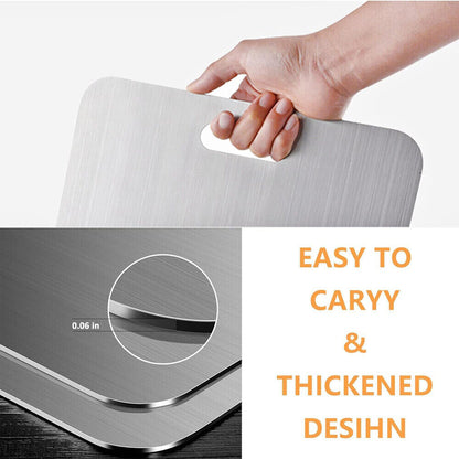 Stainless Steel Cutting Board Double-Sided Titanium Chopping Board for Kitchen