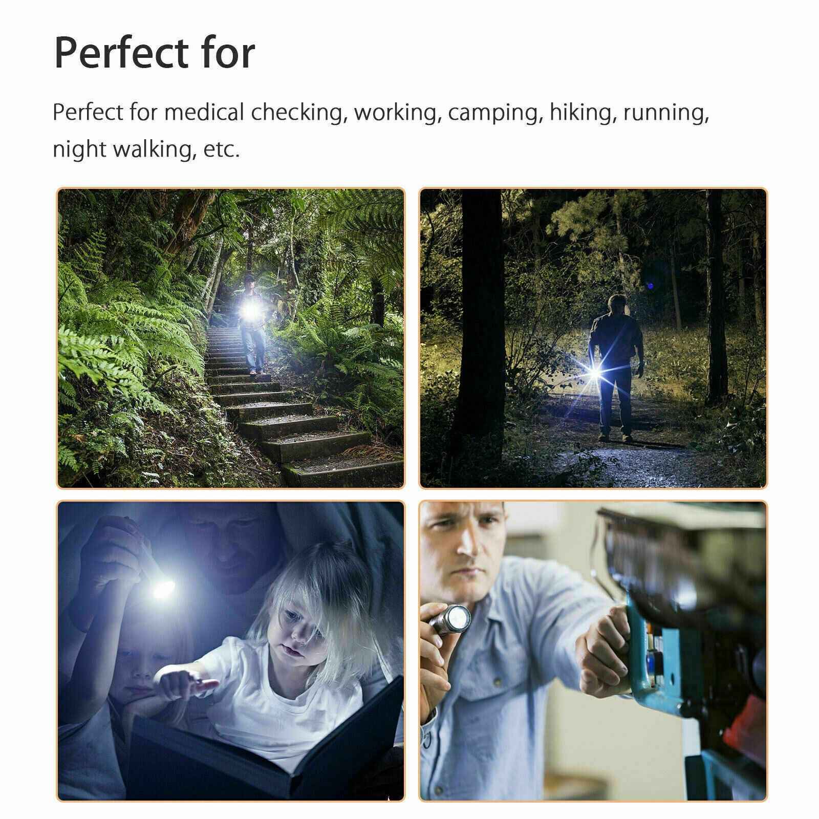 Perssia LuxeBeam™ Mini Tactical Flashlight — USB‑Rechargeable Stainless Steel EDC Light