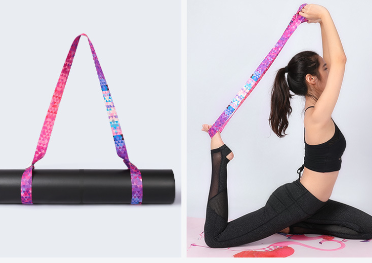 Perssia VibrantFlow™ Digital Yoga Mat Strap — ColorPrint Tie‑Down Carrier