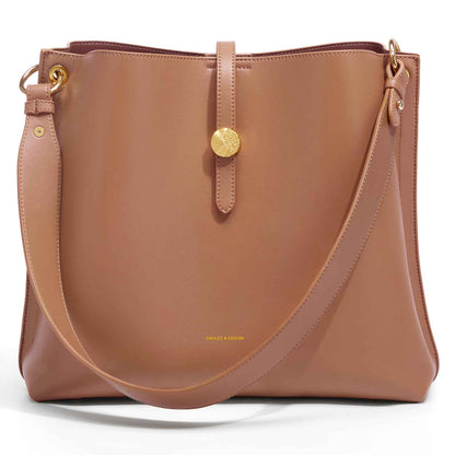 Perssia Cnoles PrimeTote™ — Women’s Premium Leather Top‑Handle Satchel