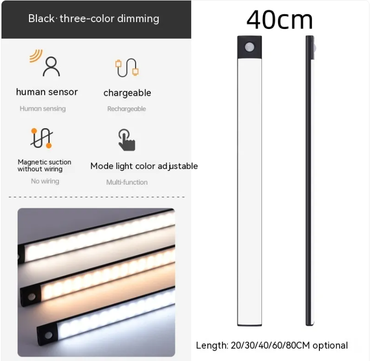 Perssia GlowSense™ — Smart Infrared Sensor Lamp (Ultra‑Thin Rechargeable Light Bar) - PERSSIA