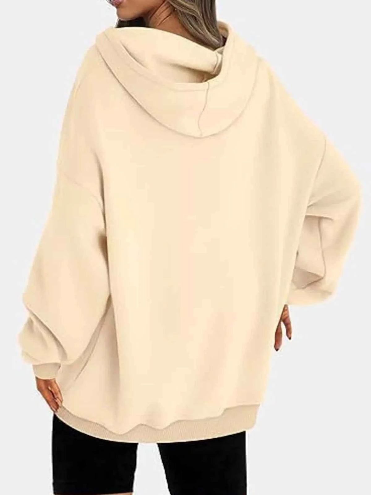 Drop Shoulder Long Sleeve Hoodie-Tre(INT8D)